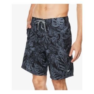 SPEEDO Mens Swimwear Black Printed Performance Stretch Shorts M